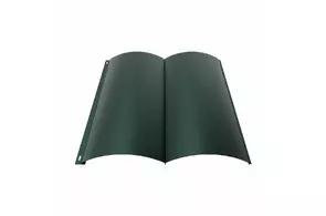 Металлический сайдинг Блок-хаус, 0,5, ПЭ, RAL 6005