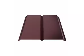 Сайдинг Евробрус металлический, 0,5, ПЭ, RAL 3005