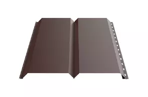 Сайдинг Евробрус металлический, 0,5, ПЭ, RAL 8017