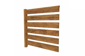 Секция забора LINERA 20х120, (1,015х2,5), Steelwood/Г, Золотой дуб