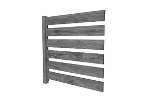 Секция забора LINERA 20х120, (1,305х2,5), Steelwood/Г, Серый дуб