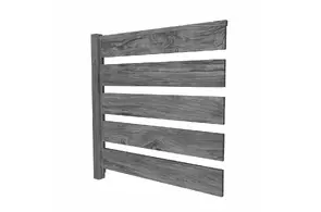 Секция забора LINERA 20х150, (3,15х2,5), Steelwood/Г, Серый дуб