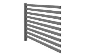 Секция забора LINERA 20х50, (2,4х2,5), Б/Г, RAL 7024