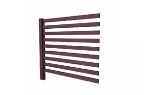 Секция забора LINERA 20х50, (2,25х2,5), ПЭ/Г, RAL 3005
