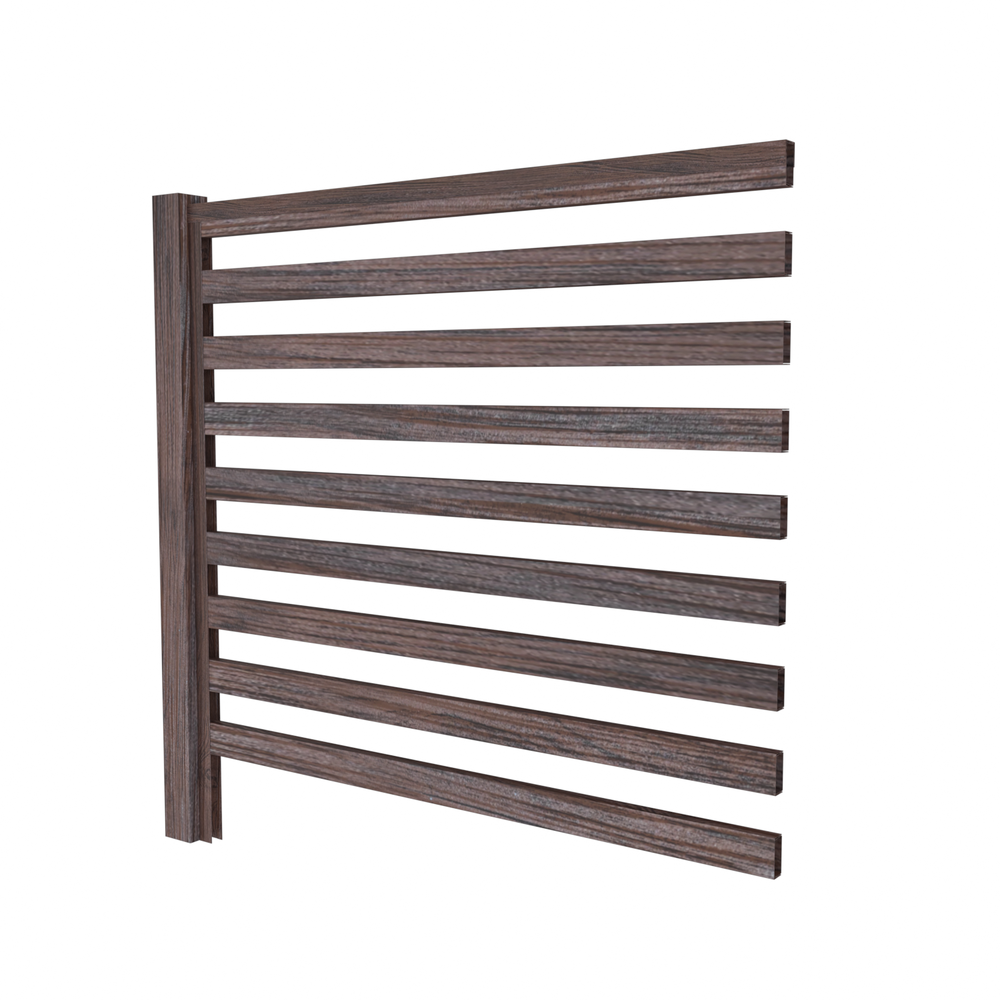 Секция забора LINERA 20х50, (1,5х2,5), Steelwood/Г, Тёмный дуб