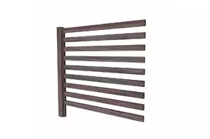 Секция забора LINERA 20х50, (1,8х2,5), Steelwood/Г, Тёмный дуб