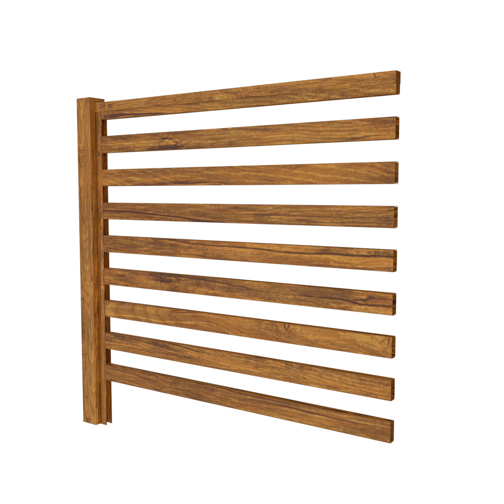 Секция забора LINERA 20х50, (3,15х2,5), Steelwood/Г, Золотой дуб
