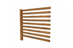 Секция забора LINERA 20х50, (2,4х2,5), Steelwood/Г, Золотой дуб