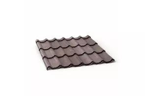 Металлочерепица Classic, 0,45, SW, Тёмный дуб