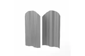 Евроштакетник Modern, 0,45, ПЭ, RAL 9006