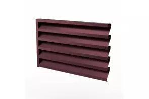 Секция забора жалюзи Prestige 60, 0,5, ПЭ/Г, RAL 3005