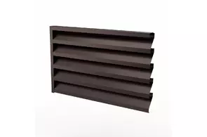 Секция забора жалюзи Prestige 60, 0,55, ПЭ/Г, RAL 8017