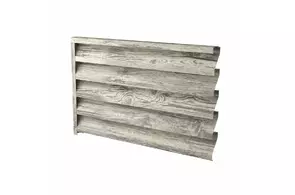 Секция забора жалюзи Prestige 80, 0,5, Steelwood/Steelwood, Пепельный дуб